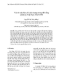 Vai trò của báo chí cách mạng trong đời sống chính trị Việt Nam 1925-1945