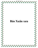 Báo Xuân xưa