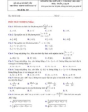 Đề kiểm tra giữa kì 2 môn Toán lớp 10 năm 2021-2022 có đáp án - Trường THPT Ngô Gia Tự, Phú Yên