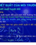 Bài giảng vật lý : Sự khúc xạ ánh sáng part 2