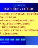 Bài giảng vật lý : Khảo sát dao động điều hòa part 1