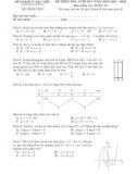 Đề thi học kì 1 môn Toán lớp 12 năm 2021-2022 - Sở GDKHCN Bạc Liêu