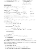 Đề thi học kì 1 môn Toán lớp 9 năm 2022-2023 có đáp án - Trường THCS Nguyễn Công Trứ, Châu Đức