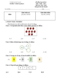 Đề thi học kì 1 môn Toán lớp 1 năm 2022-2023 có đáp án - Trường Tiểu học Minh Quang A, Ba Vì