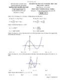 Đề thi học kì 1 môn Toán 12 năm 2020-2021 - Trường THPT Nguyên Công Trứ