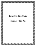 Lăng Mộ Tần Thủy Hoàng – Tây An