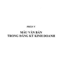 Văn bản, hợp đồng thông dụng - Các loại mẫu soạn thảo: Phần 2