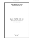 Giáo trình Thanh nhạc 5 - Trường Cao đẳng Lào Cai