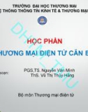 Bài giảng Thương mại điện tử căn bản: Chương 1 - PGS. TS. Nguyễn Văn Minh