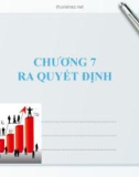 Bài giảng Quản trị kinh doanh: Chương 7 - TS. Ngô Thị Việt Nga