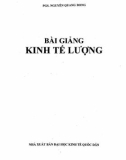 Kinh tế lượng: Phần 1