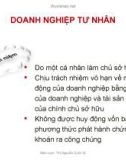 bài giảng môn học luật kinh doanh phần 3 - DOANH NGHIỆP TƯ NHÂN