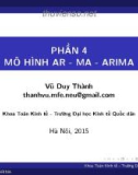 Bài giảng Phân tích chuỗi thời gian: Phần 4 - Vũ Duy Thành