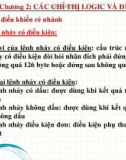 Hợp ngữ - Chương 2: Các đại chỉ Logic và điều khiển phần 1