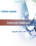 Bài giảng Lập trình mạng: Internet Address - Nguyễn Hữu Thể