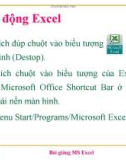 Bài giảng học về môn Microsoft Excel