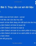 Bài 3 - Truy vấn cơ sở dữ liệu