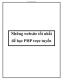 Những website tốt nhất để học PHP trực tuyến