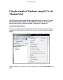 Chuyển email từ Windows sang OS X với Thunderbird