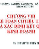 Bài giảng Phương pháp kế toán - Chương VIII: Kế toán tiêu thụ và xác định kết quả kinh doanh