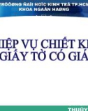 Nghiệp vụ chiết khấu giấy tờ có giá