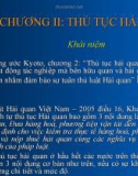 Bài giảng Nghiệp vụ hải quan - Chương 2: Thủ tục hải quan