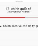 Bài giảng Tài chính quốc tế: Chương 4 (tt) - TS. Nguyễn Phúc Hiền