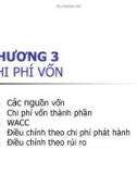 Bài giảng Tài chính doanh nghiệp: Chương 3 - Chi phí vốn