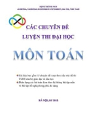 Các chuyên đề luyện thi Đại học môn Toán - Chuyên đề 1: Khảo sát hàm số và các bài toán liên quan (Đặng Thanh Nam)