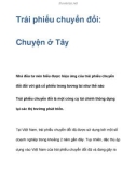 Trái phiếu chuyển đổi: Chuyện ở Tây