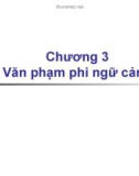 Bài giảng Chương 3: Văn phạm phi ngữ cảnh