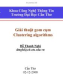 Bài giảng Khai mở dữ liệu: Giải thuật gom cụm (Clustering algorithms)