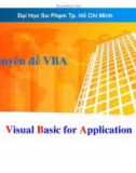 Bài giảng Chuyên đề VBA (Visual Basic for Application) - Lương Trần Hy Hiến