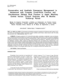 Conservative and Aesthetic Emergency Management in Adolescent with Complex Crown-Root Fracture and Simultaneous Oblique Root Fracture in Upper Maxillary Central Incisor: Clinical Outcome after 18 Months Follow-up Period