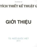 Bài giảng Phân tích và thiết kế thuật giải: Giới thiệu - TS. Ngô Quốc Việt