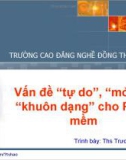 Bài giảng Vấn đề 'tự do', 'mở' và 'khuôn dạng' cho phần mềm - ThS. Trương Vĩnh Hảo