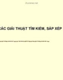 Bài giảng Các giải thuật tìm kiếm, sắp xếp