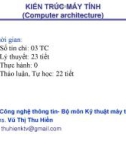 Bài giảng kiến trúc máy tính (Chương0/4)