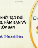 Bài giảng Lập trình hướng đối tượng C: Chương 4 - ThS. Trần Anh Dũng