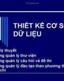 Bài giảng: Thiết kế cơ sở dữ liệu