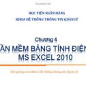 Bài giảng Tin học đại cương: Chương 4 - ThS. Lê Văn Hùng