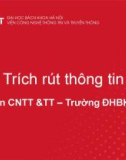 Bài giảng Xử lý ngôn ngữ tự nhiên (Natural language processing): Bài 10 - Viện Công nghệ Thông tin và Truyền thông