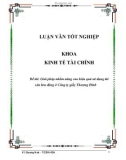 Luận văn: Giải pháp nhằm nâng cao hiệu quả sử dụng tài sản lưu động ở Công ty giầy Thượng Đình