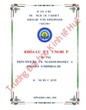 Khóa luận tốt nghiệp Quản trị kinh doanh: Phân tích hoạt động kinh doanh của Khách sạn Imperial Huế