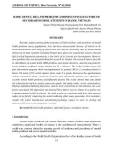 Báo cáo nghiên cứu khoa học: Một số vấn đề sức khỏe tâm thần và các yếu tố có ảnh hưởng của học sinh trung học tại Hà Nội, Việt Nam