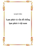 LUẬN VĂN: Lạm phát và vấn đề chống lạm phát ở việt nam