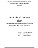 Luận văn tốt nghiệp khoa Quản trị kinh doanh I: Các biện pháp hoàn thiện công tác tổ chức lao động tại Bưu điện huyện Tuần Giáo