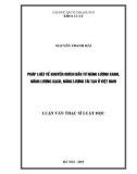 Luận văn Thạc sĩ Luật học: Pháp luật về khuyến khích đầu tư năng lượng xanh, năng lượng sạch, năng lượng tái tạo ở Việt Nam