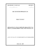 Luận văn thạc sĩ Luật học: Thẩm quyền của Tòa án nhân dân trong xét xử sơ thẩm vụ án hành chính từ thực tiễn tỉnh Đăk Lăk