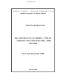 Luận văn Thạc sĩ Kế toán: Phân tích báo cáo tài chính của Công ty cổ phần tư vấn và xây dựng Công trình Mai Linh